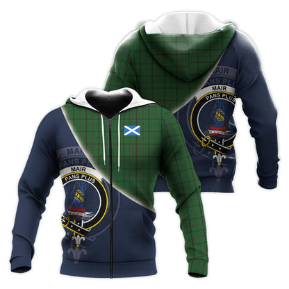 Printivon Mar Tribe Tartan Scottish Crest Hoodie
