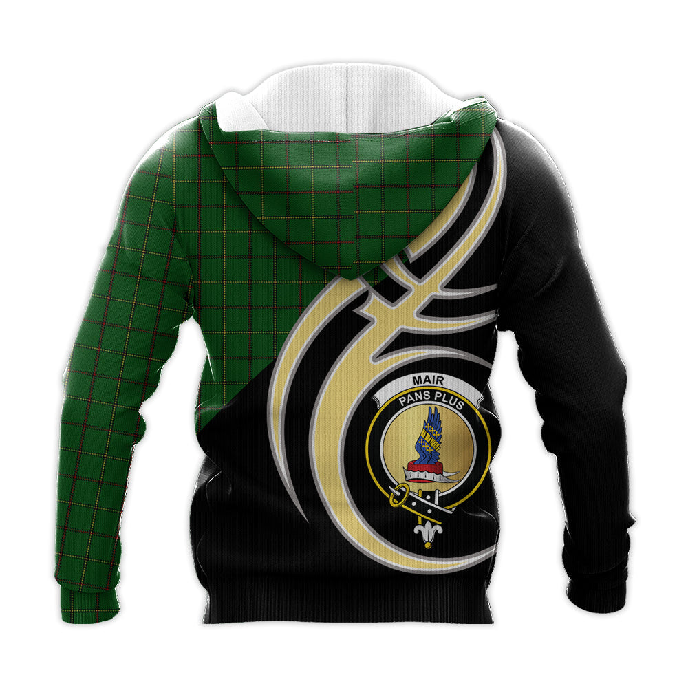 Printivon Mar Tribe Clan Believe In Me Crest Tartan Knitted Hoodie Custom Your Text