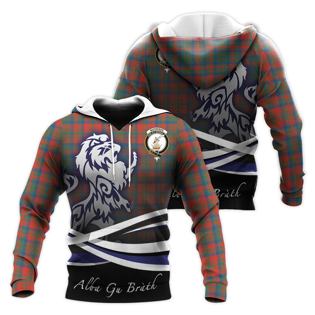 Printivon Matheson Ancient Tartan Scottish Lion Hoodie