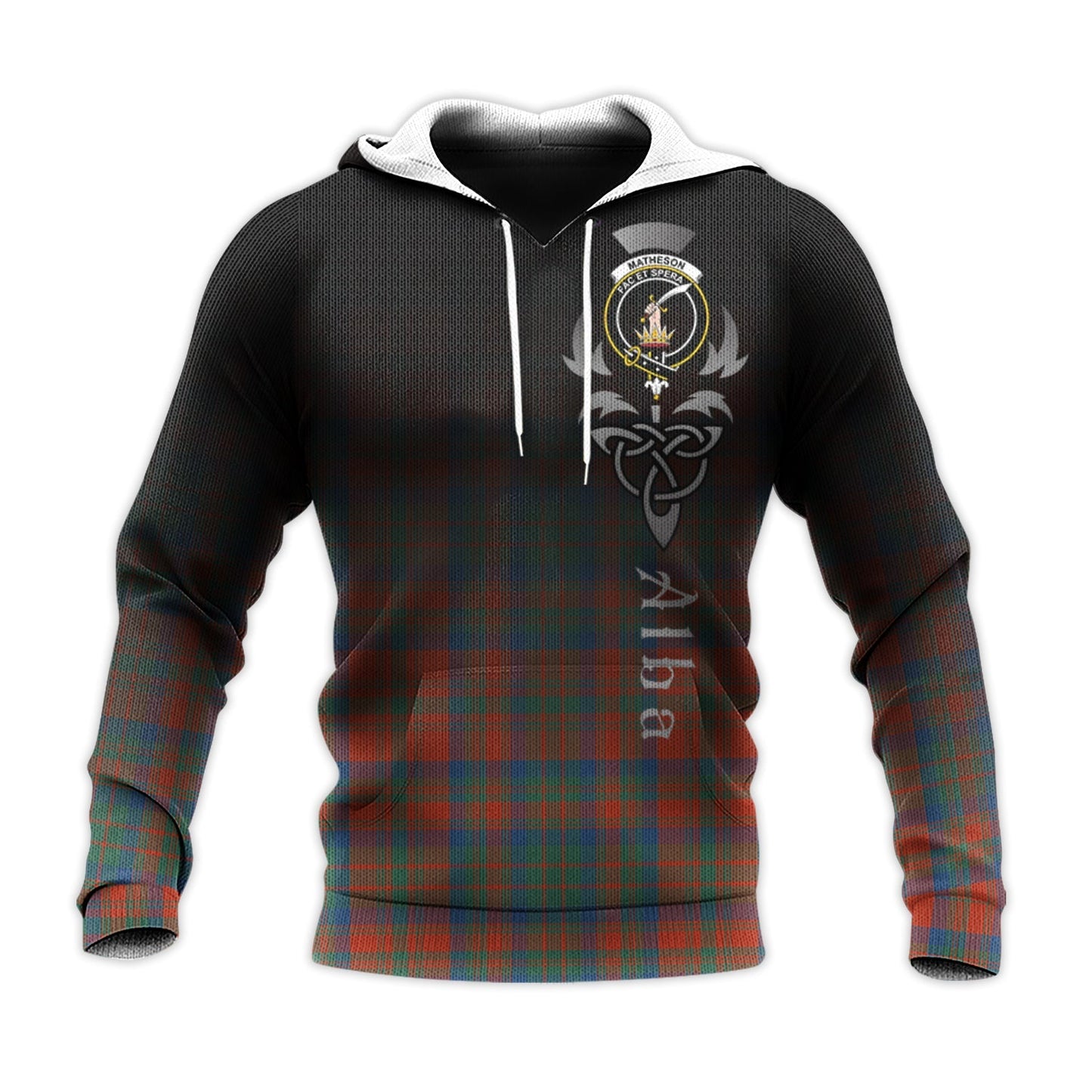 Printivon Matheson Ancient Tartan Crest Alba Celtic Hoodie
