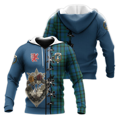 Printivon Matheson Hunting Tartan Hoodie Lion Rampant And Celtic Thistle Style