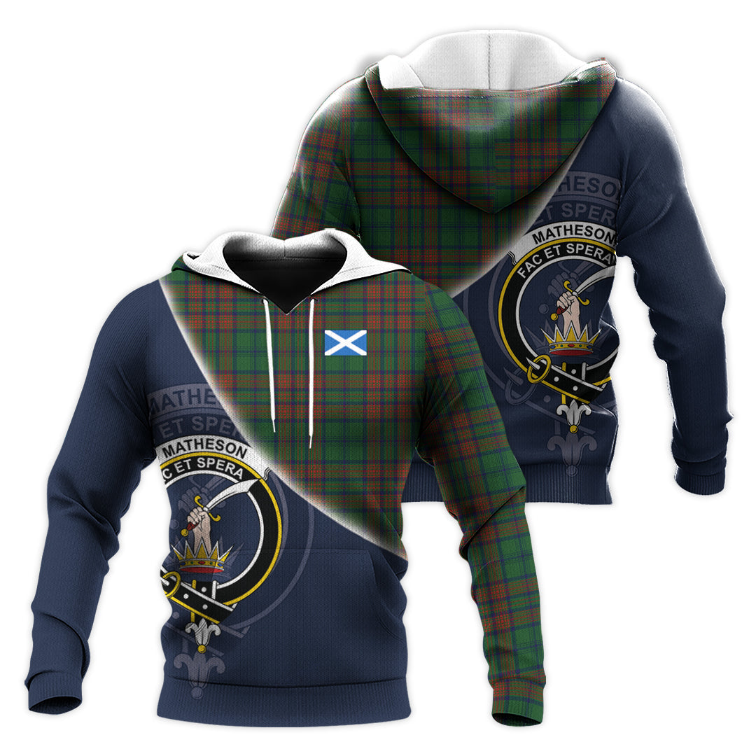 Printivon Matheson Hunting Highland Tartan Scottish Crest Hoodie