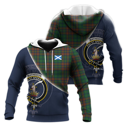Printivon Matheson Hunting Highland Tartan Scottish Crest Hoodie