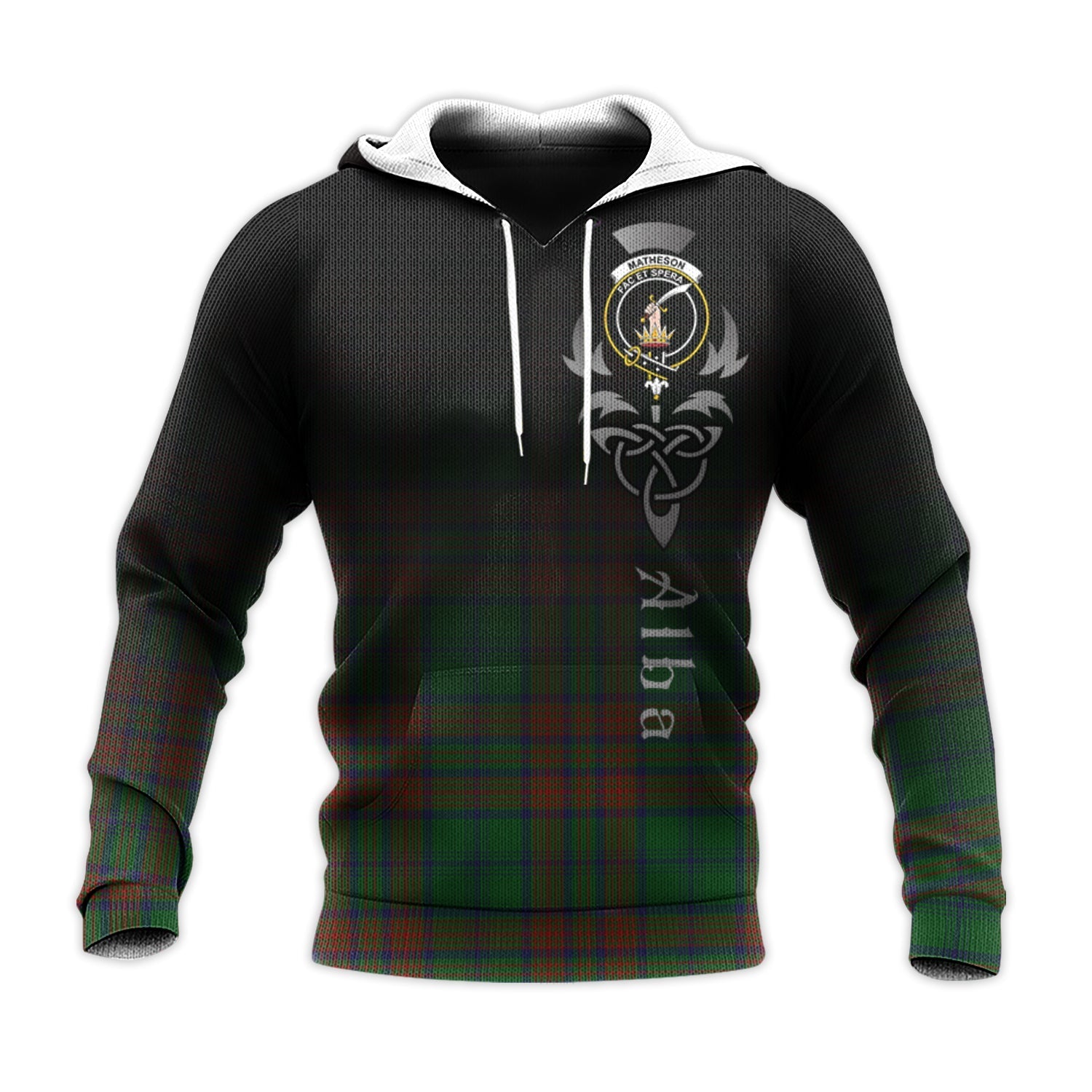Printivon Matheson Hunting Highland Tartan Crest Alba Celtic Hoodie