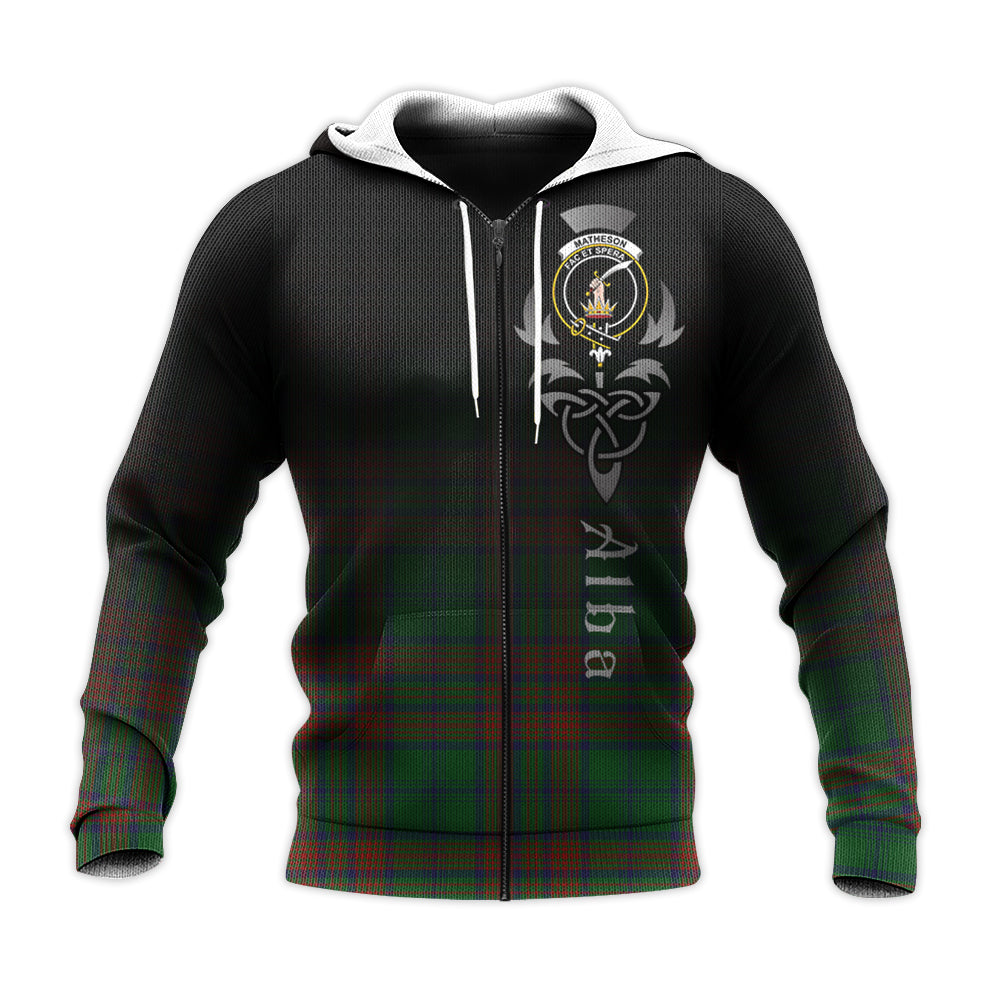 Printivon Matheson Hunting Highland Tartan Crest Alba Celtic Hoodie