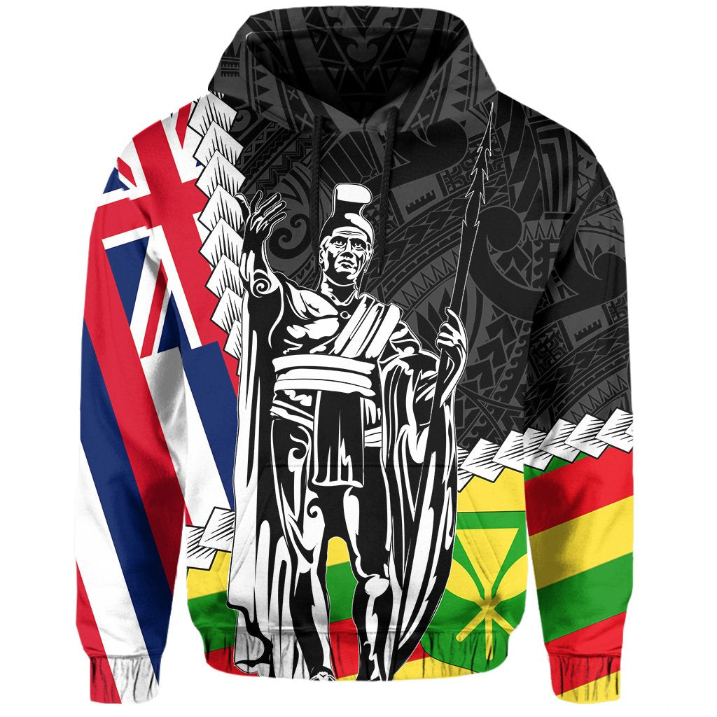 (Hawaiian Kingdom) Hawaii Two Flag Kanaka Maoli King Polynesian Hoodie