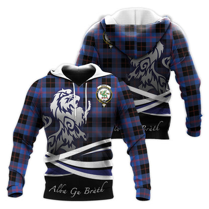 Printivon Maule Tartan Scottish Lion Hoodie