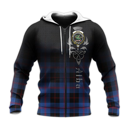Printivon Maule Tartan Crest Alba Celtic Hoodie