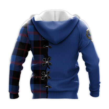 Printivon Maule Tartan Hoodie Lion Rampant And Celtic Thistle Style