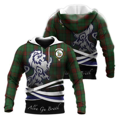 Printivon Maxwell Hunting Tartan Scottish Lion Hoodie