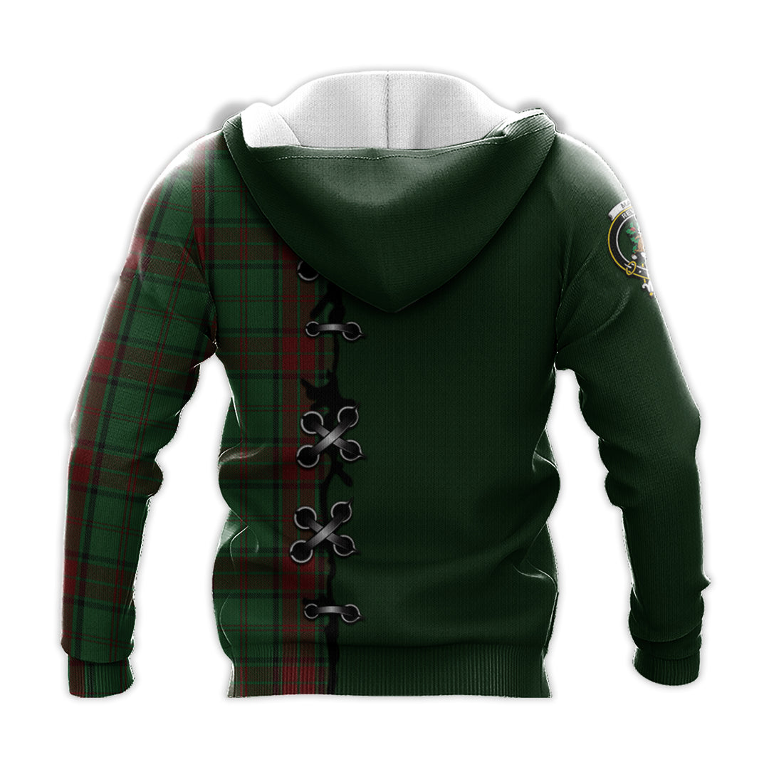 Printivon Maxwell Hunting Tartan Hoodie Lion Rampant And Celtic Thistle Style