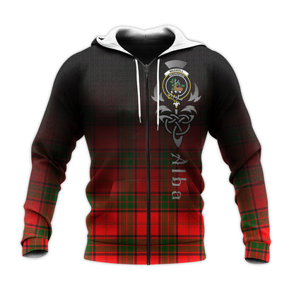 Printivon Maxwell Modern Tartan Crest Alba Celtic Hoodie