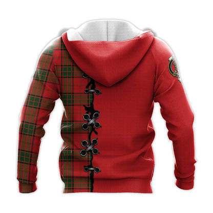 Printivon Maxwell Modern Tartan Hoodie Lion Rampant And Celtic Thistle Style
