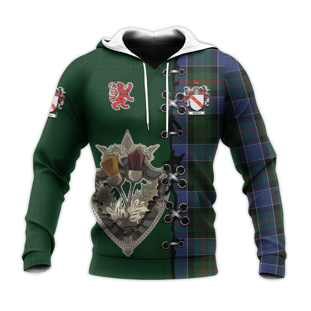 Printivon Mcfadzen 01 Tartan Hoodie Lion Rampant And Celtic Thistle Style