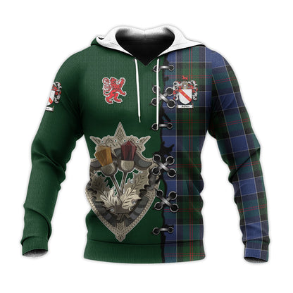 Printivon Mcfadzen 01 Tartan Hoodie Lion Rampant And Celtic Thistle Style