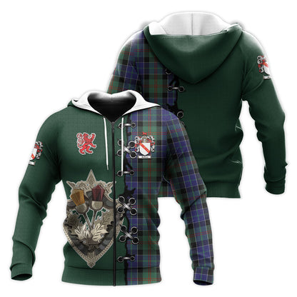 Printivon Mcfadzen 02 Tartan Hoodie Lion Rampant And Celtic Thistle Style