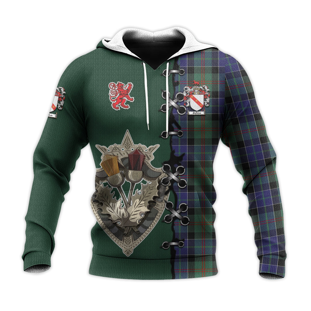 Printivon Mcfadzen 02 Tartan Hoodie Lion Rampant And Celtic Thistle Style