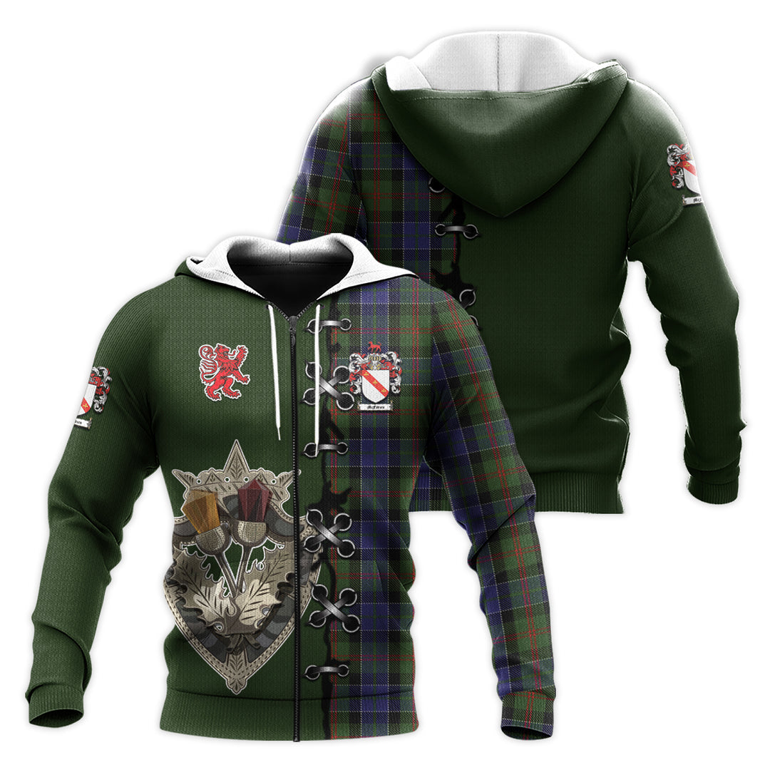 Printivon Mcfadzen 03 Tartan Hoodie Lion Rampant And Celtic Thistle Style
