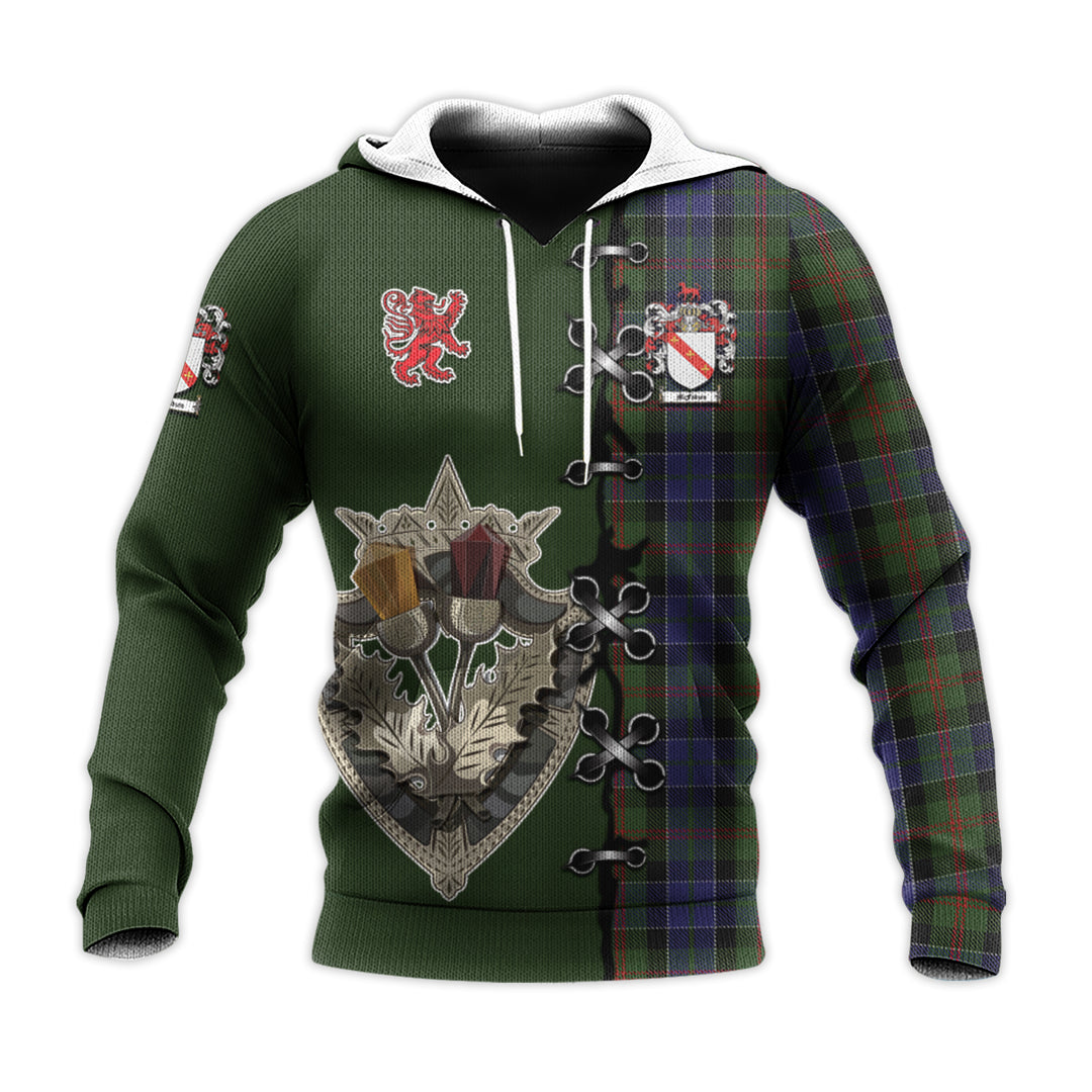 Printivon Mcfadzen 03 Tartan Hoodie Lion Rampant And Celtic Thistle Style