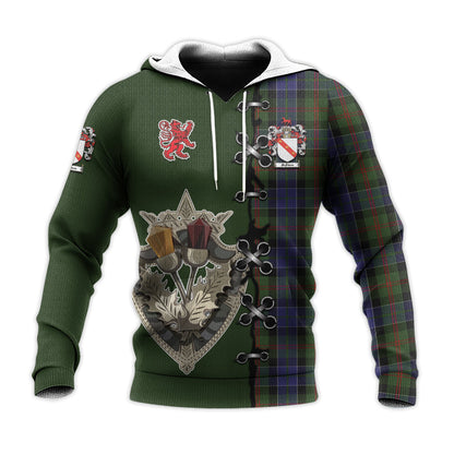Printivon Mcfadzen 03 Tartan Hoodie Lion Rampant And Celtic Thistle Style