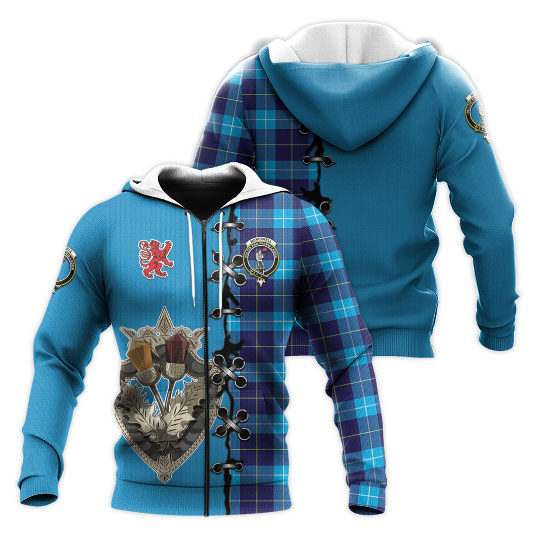 Printivon Mckerrell Tartan Hoodie Lion Rampant And Celtic Thistle Style
