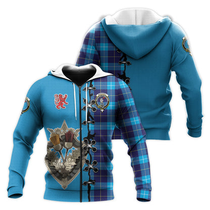 Printivon Mckerrell Tartan Hoodie Lion Rampant And Celtic Thistle Style