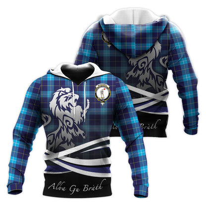 Printivon Mckerrell Tartan Scottish Lion Hoodie