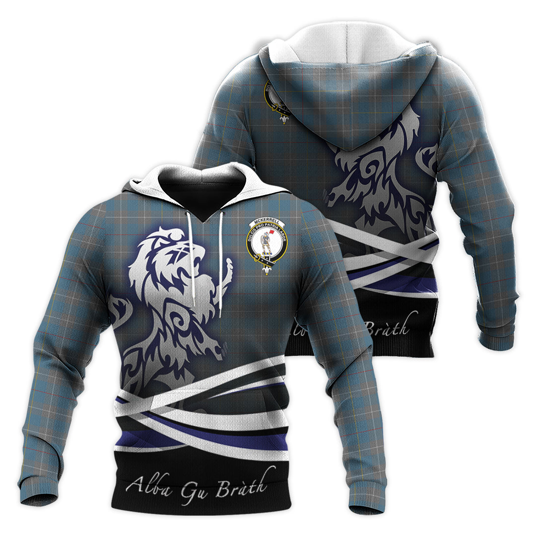 Printivon Mckerrell Of Hillhouse Dress Tartan Scottish Lion Hoodie