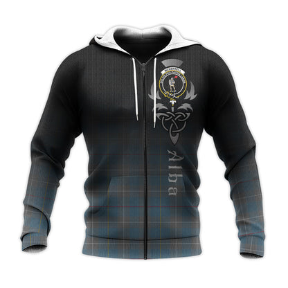 Printivon Mckerrell Of Hillhouse Dress Tartan Crest Alba Celtic Hoodie