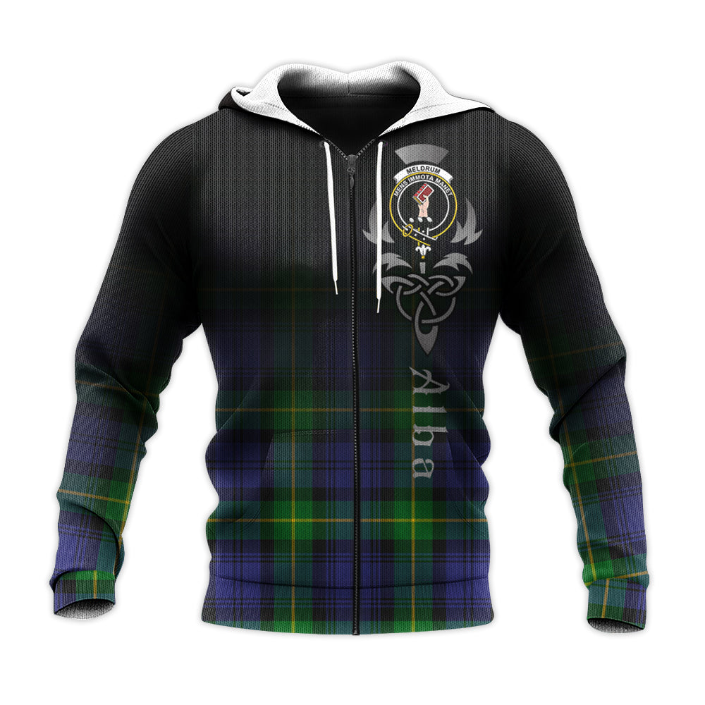 Printivon Meldrum Tartan Crest Alba Celtic Hoodie