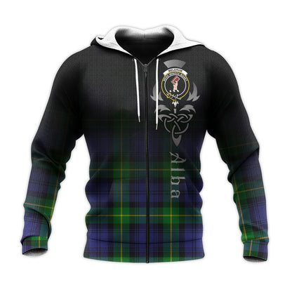 Printivon Meldrum Tartan Crest Alba Celtic Hoodie