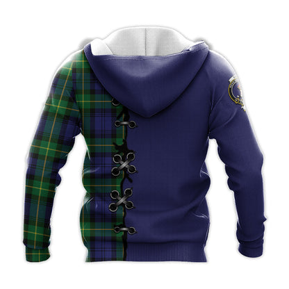 Printivon Meldrum Tartan Hoodie Lion Rampant And Celtic Thistle Style