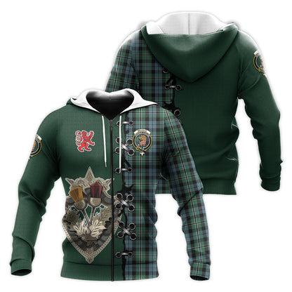 Printivon Melville Tartan Hoodie Lion Rampant And Celtic Thistle Style