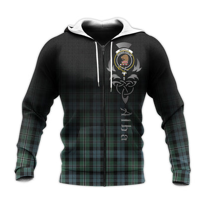 Printivon Melville Tartan Crest Alba Celtic Hoodie