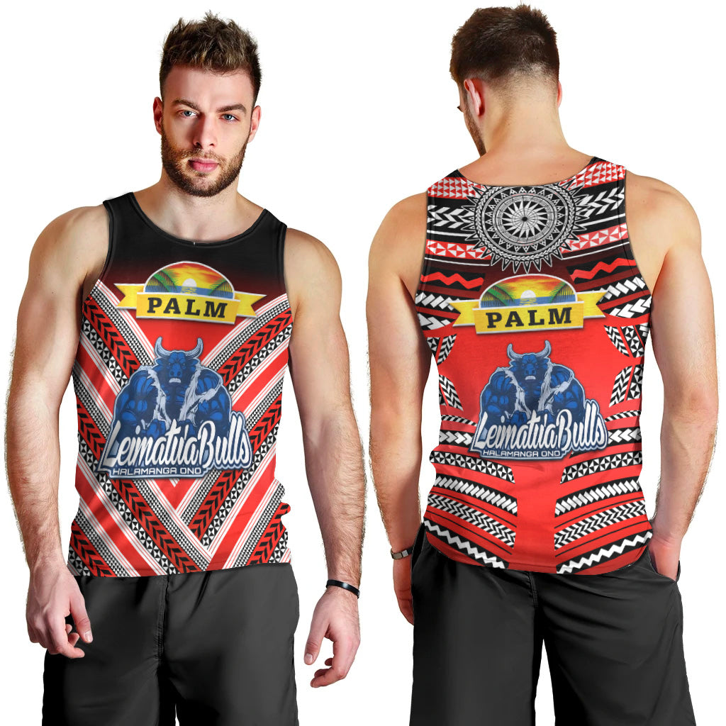 Mate Ma'a Tonga Men Tank Top Leimatu'a Bulls Creative Style Red