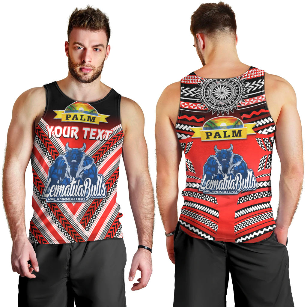 Custom Personalised Mate Ma'a Tonga Men Tank Top Leimatu'a Bulls Creative Style Red