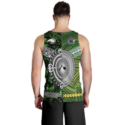 New Zealand And Cook Islands Men Tank Top Together Green