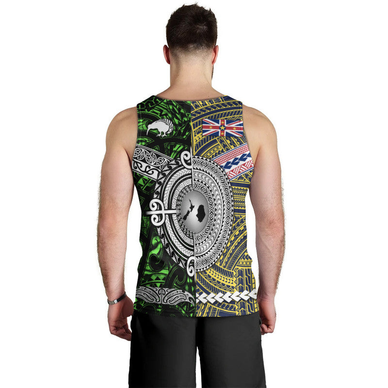 New Zealand And Niue Men Tank Top Together Green