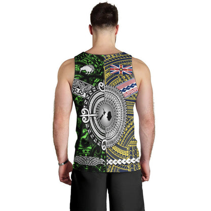 New Zealand And Niue Men Tank Top Together Green