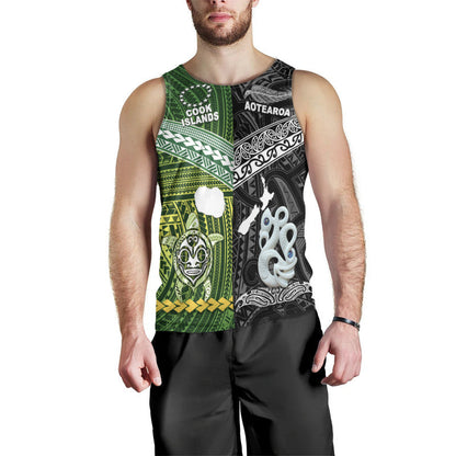 New Zealand And Cook Islands Men Tank Top Together Black