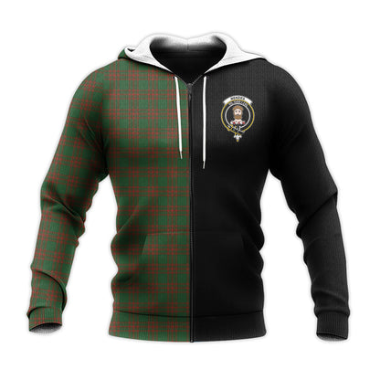 Printivon Menzies Tartan Personalize Half Hoodie
