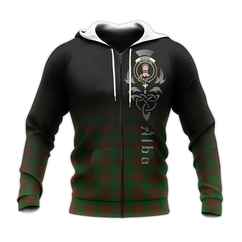 Printivon Menzies Tartan Crest Alba Celtic Hoodie