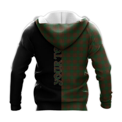 Printivon Menzies Tartan Personalize Half Hoodie
