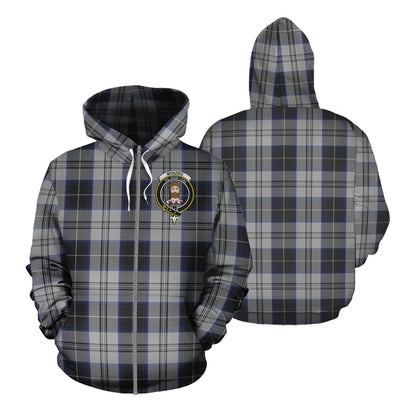Printivon Menzies Black Dress Tartan Hoodie