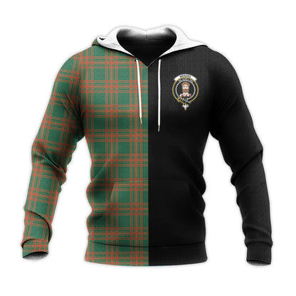 Printivon Menzies Green Ancient Tartan Personalize Half Hoodie
