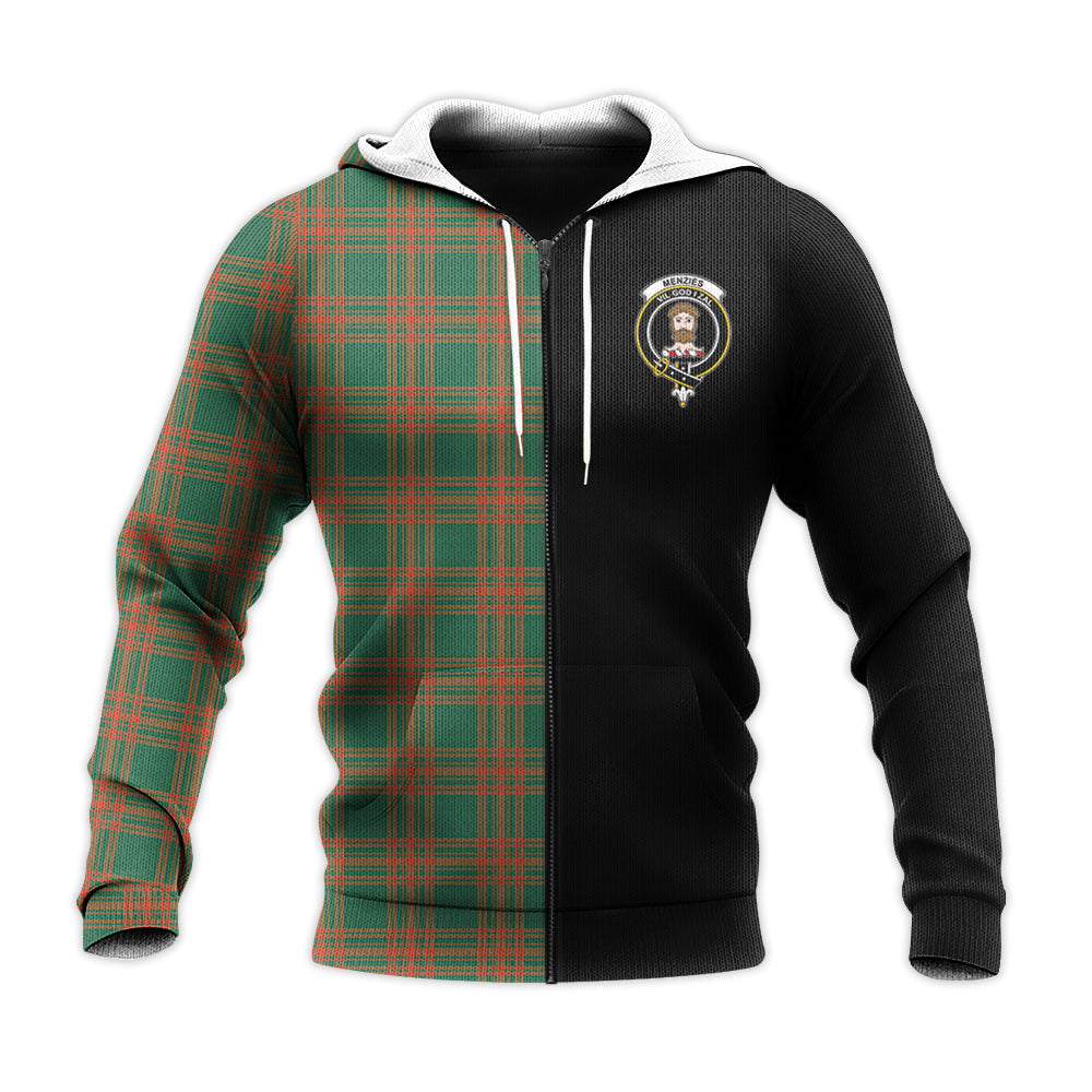 Printivon Menzies Green Ancient Tartan Personalize Half Hoodie