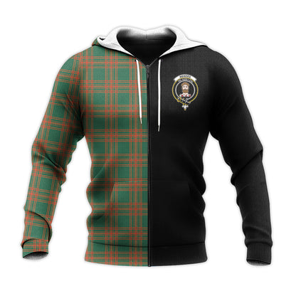 Printivon Menzies Green Ancient Tartan Personalize Half Hoodie