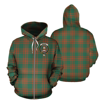 Printivon Menzies Green Ancient Tartan Hoodie