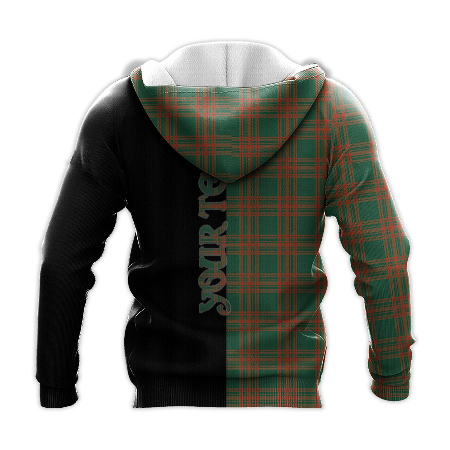 Printivon Menzies Green Ancient Tartan Personalize Half Hoodie