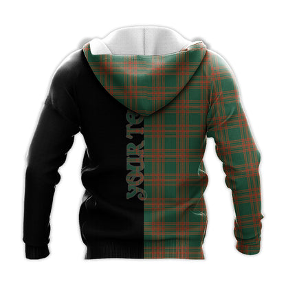 Printivon Menzies Green Ancient Tartan Personalize Half Hoodie